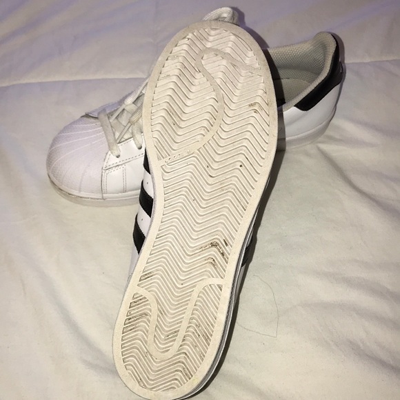 Adidas Black/White Superstar Classic Sneakers - Picture 3 of 3